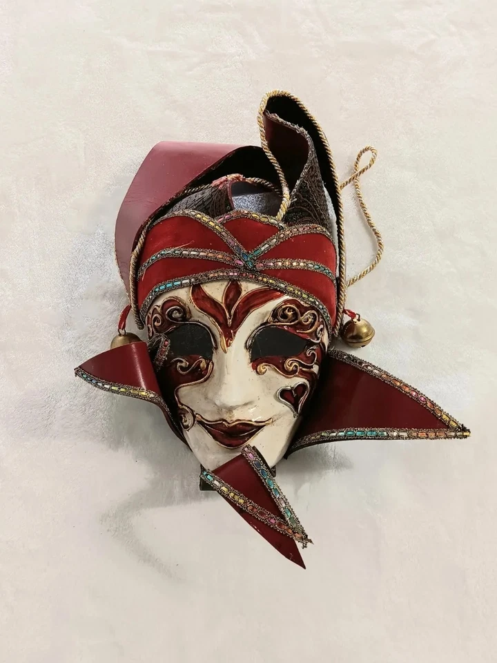 Original Handmade Atelier Venezia - Venice Italy Face Wall Mask 18" x 13" - Image 2 of 4