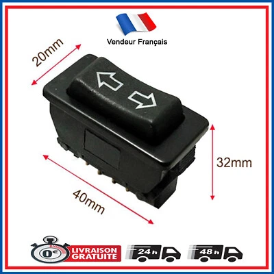 Bouton Commande de lève-vitre universel 5 broches - Photo 1/4