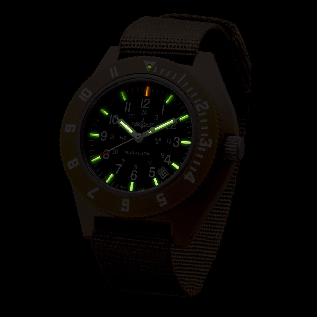 MILITARY WATCH IDF AVIATION MARATHON NAVIGATOR DATE, 2nd MILITARY WATCH IDF AVIATION MARATHON NAVIGATOR DATE, 2nd
