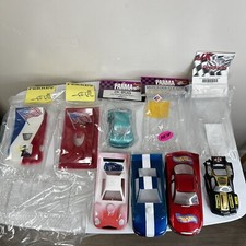 Vintage Lot Of 9 Plastic Slot Car Bodies New  Used