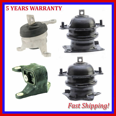 For Acura MDX Honda Pilot 3.5 Hydraulic Engine Motor & Auto Trans Mount Set 4PCS