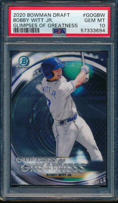 その他 MLB Bobby Witt Jr. PSA10 PSA 10 BOBBY WITT JR 2020 Bowman Chrome GLIMPSES OF GREATNESS