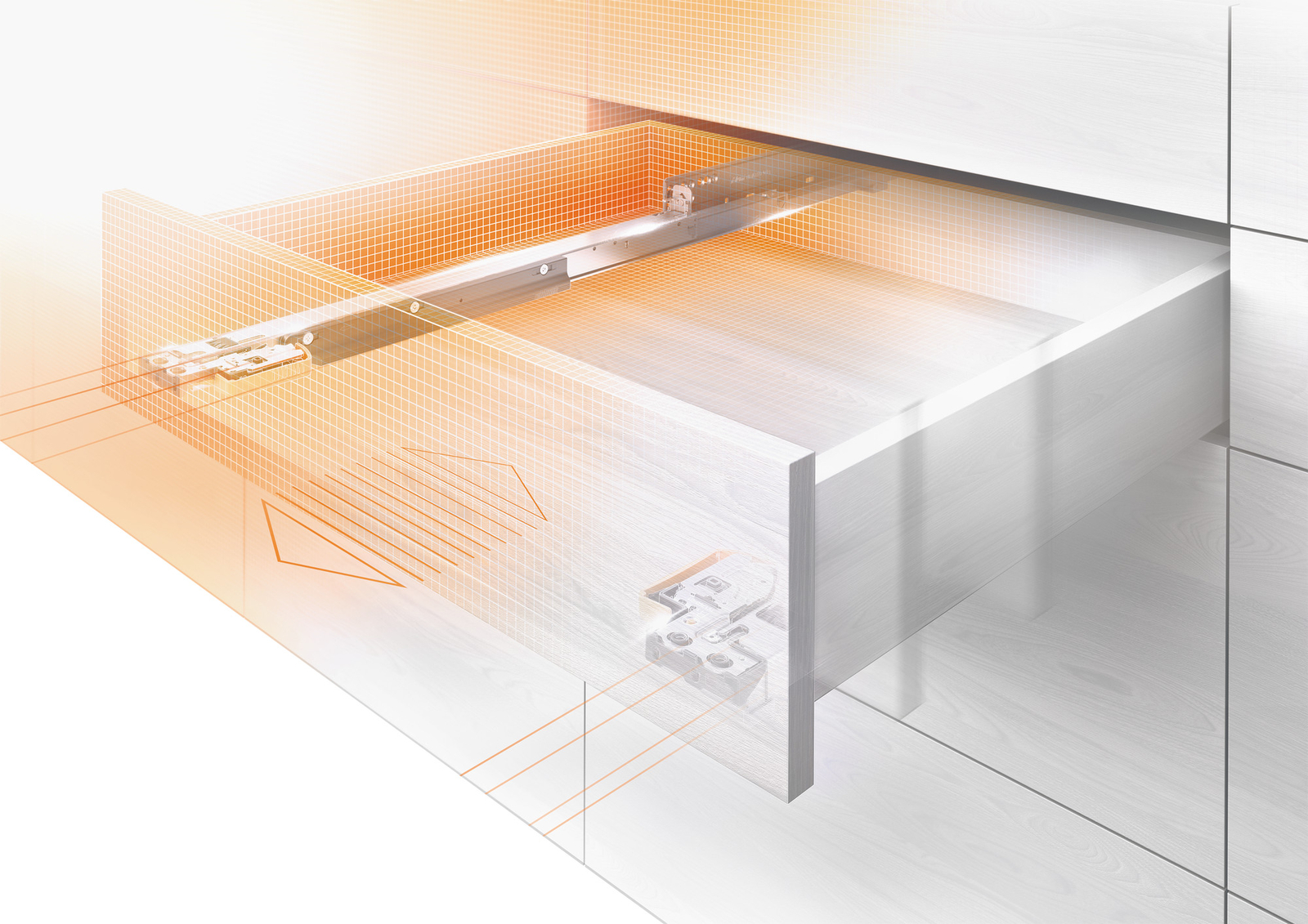 Blum 769.6100S Movento Heavy Duty 24 Inch Full Extension - Zinc