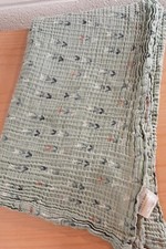 Aden  Anais Green Swaddle Blanket Arrows Boy Girl Baby Unisex 44x44 Cotton