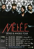 Melee - Devils & Angels, Tour 2008 | Konzertplakat | Poster