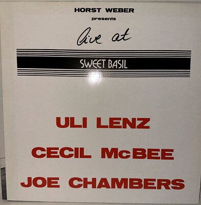 Rar! Uli Lenz, Cecil McBee, Joe Chambers    Live At Sweet Basil  * MINT * 12''