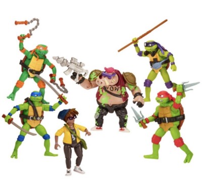 TMNT Mutant Mayhem Ooze Cruisin Figures Exclusive 6-pack April