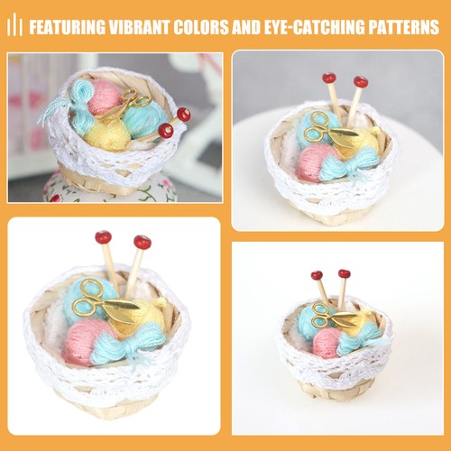 Basket Decoration Diy Miniature Dollhouse Kit Minature Things - Picture 7 of 12