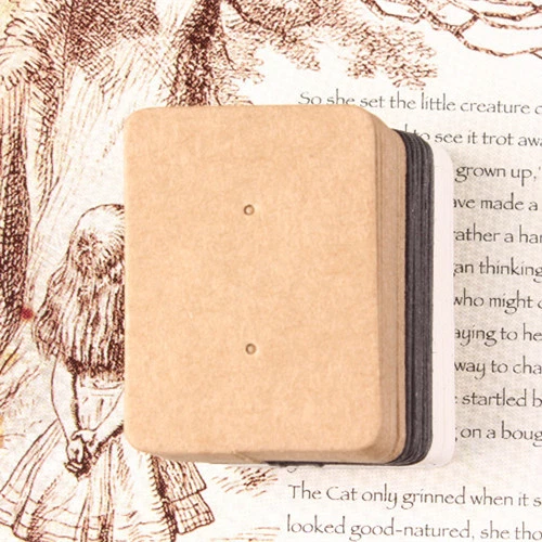 500X Jewelry Earring Ear Studs Hanging Display Holder Hang Cards 2.5cmx3.5cm - Image 4 of 4