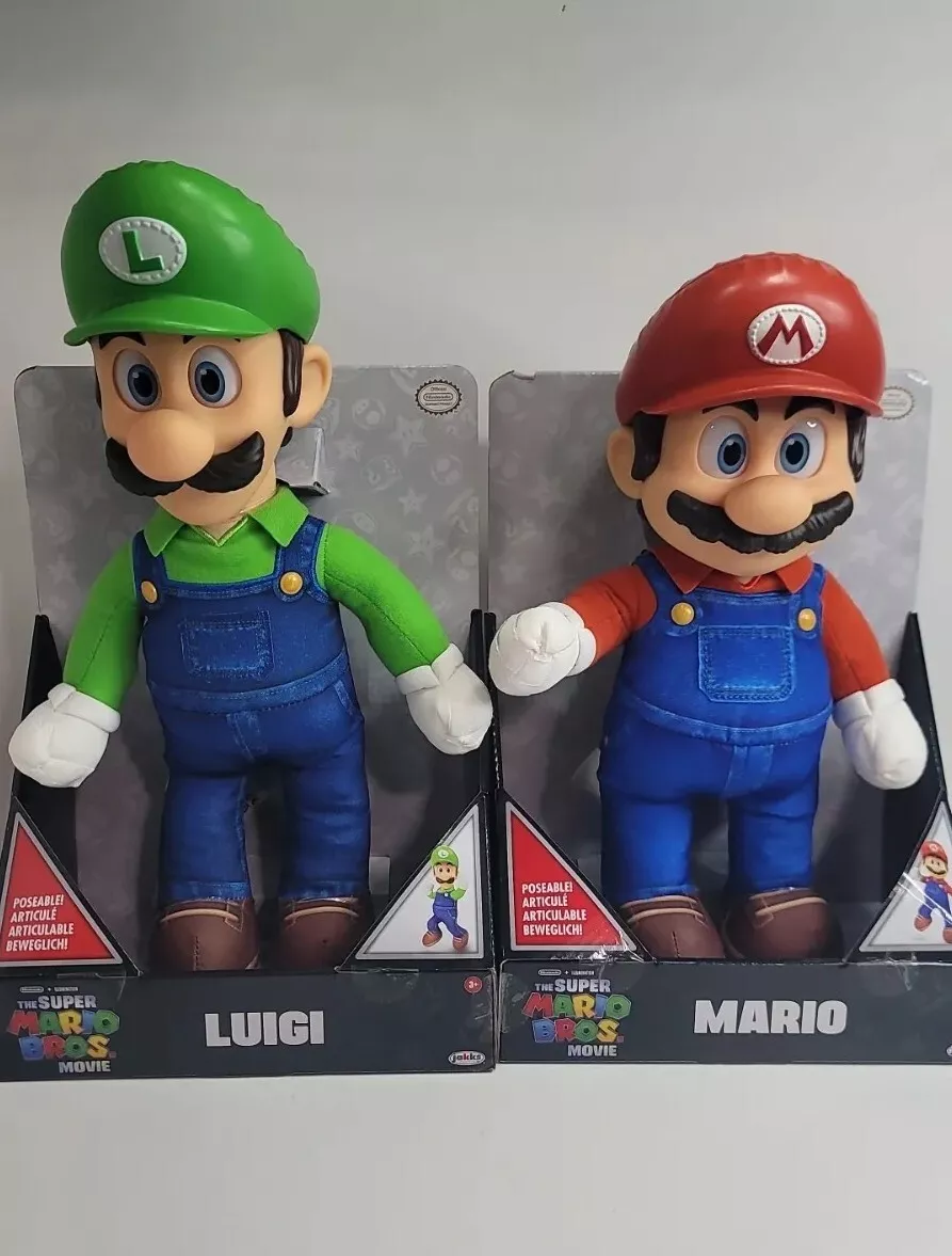 Nintendo The Super Mario Bros. Movie Luigi Poseable Plush