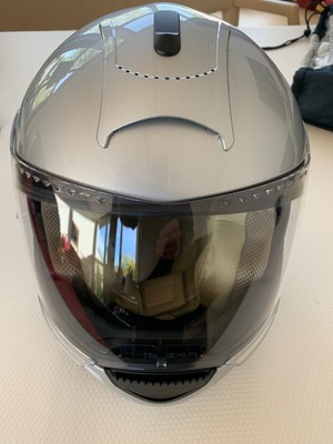 ORIGINAL SCHUBERTH MOTORRADHELM C3 KLAPPHELM  MOTORRAD HELM Silber Metallik