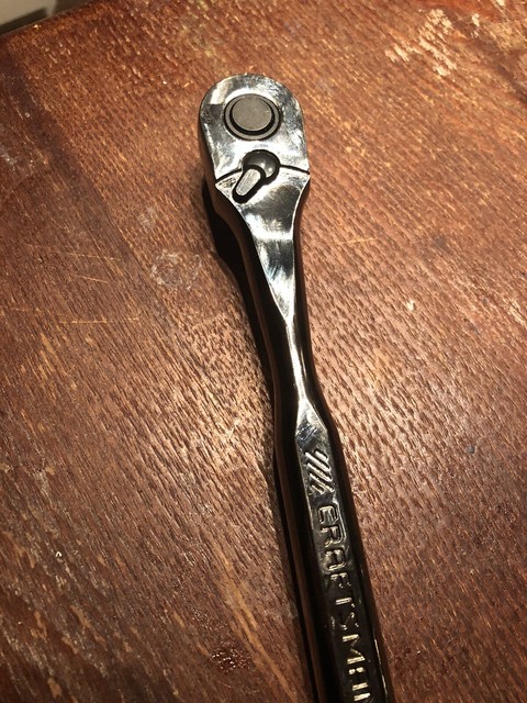 Craftsman 3/8" Drive 120 Tooth Gunmetal Chrome PEAR Head Ratchet