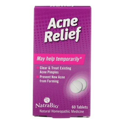NatraBio Acne Relief - 60 Tablets