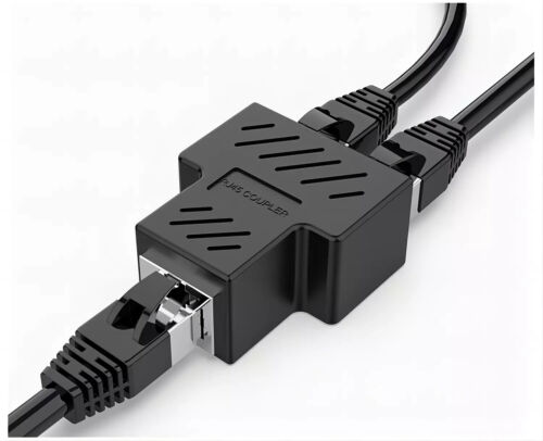 RJ45 Adapter Splitter Verteiler 8P8C Ethernet LAN Netzwerkkabel Kabel CAT5 CAT6 - Bild 2 von 10