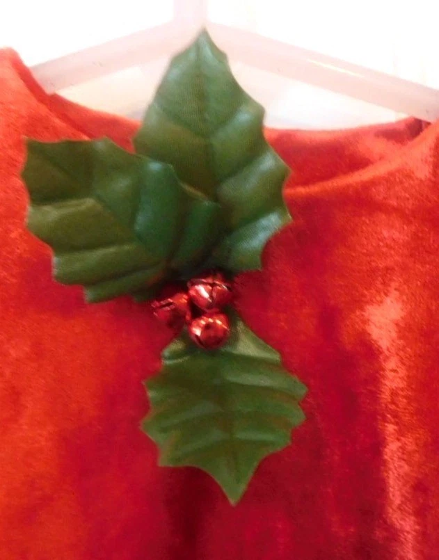 American Girl Bitty Baby Santa's Helper Holiday 2000 Girl Size S Small Dress - Image 3 of 4