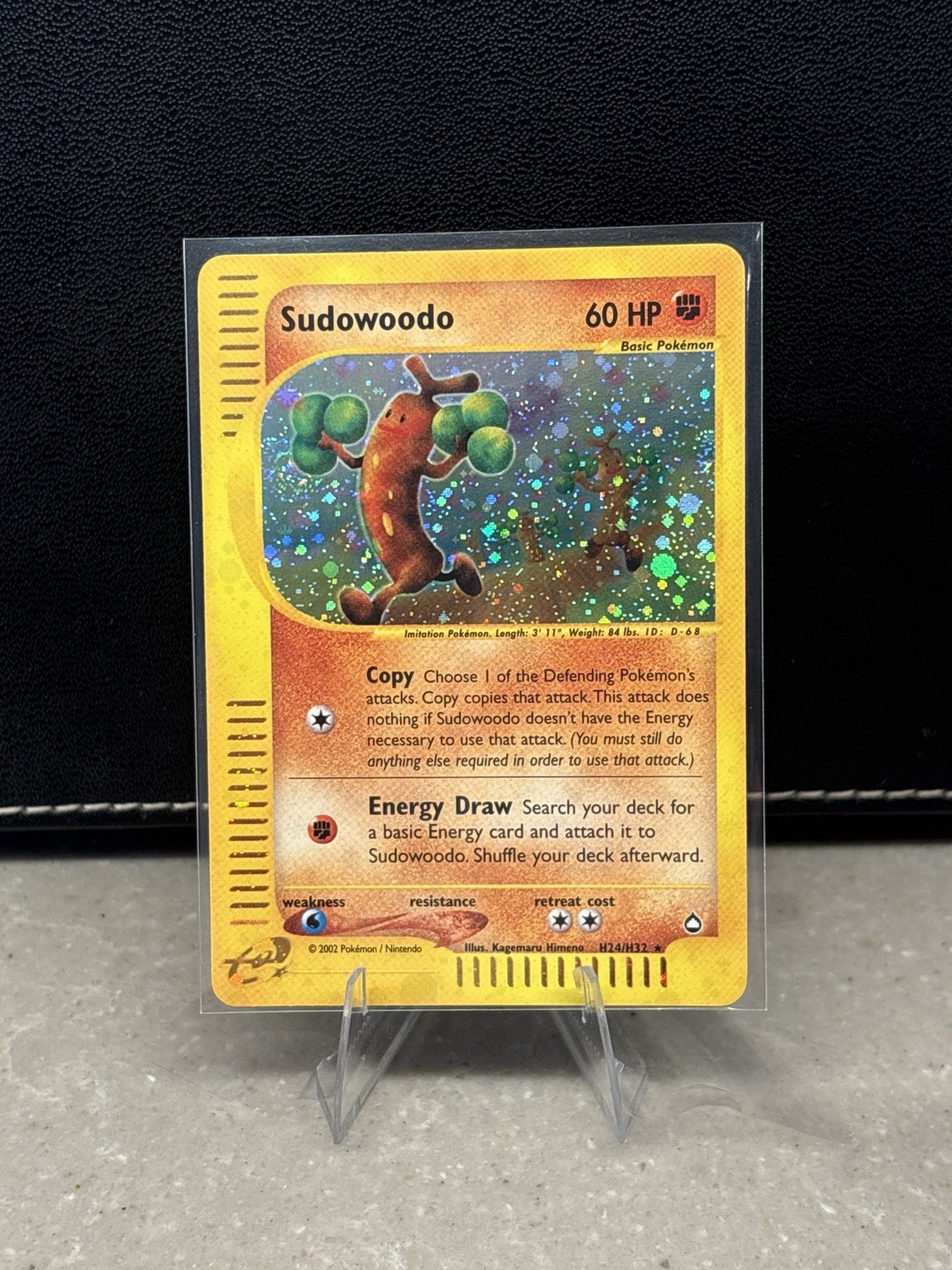 Pokemon Aquapolis Sudowoodo h24/h32 - Aquapolis (AQ) Lp Swirl!