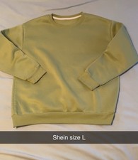 SHEIN SIZE L GREEN CREWNECK SWEATSHIRT