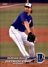 2021 Durham Bulls Choice #9 Dietrich Enns Oak Park Illinois IL NM Baseball Card