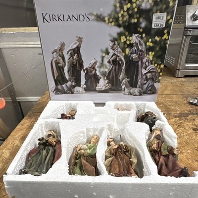 Kirkland's 9-Piece Multicolor Nativity Set Christmas Holiday Scene