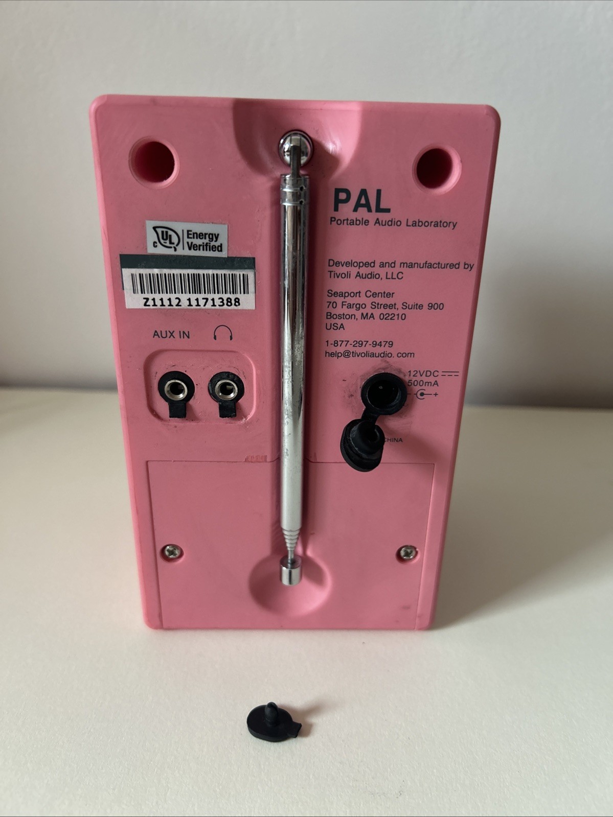 Tivoli Audio PAL BT Bluetooth AM/FM Portable Radio & Speaker (Pink)