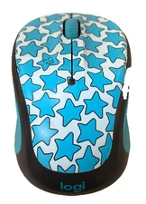 Logitech Wireless Mouse 325C Blue Stars Tested EUC