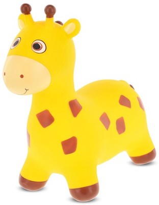 sun baby Hüpftiere ab 1 Jahr mit Pumpe aufblasbares Hüpfspielzeug Gummi, Giraffe