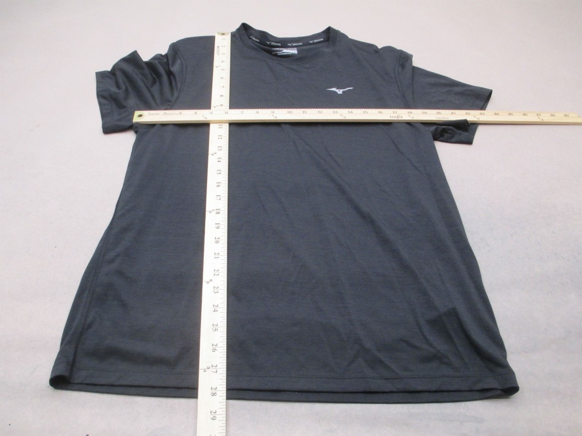 Mizuno Size L Mens Black Crew Neck Short Sleeve Activewear Athletic TShirt 122 View 5