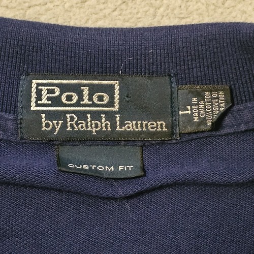 Ralph Lauren Hombre Azul Clásico Polo GRANDE Ajuste Personalizado - Imagen 7 de 9