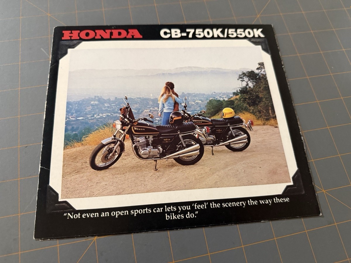 1978 HONDA CB-750K and CB-550K Motorcycle Sales Brochure | eBay