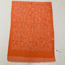 Orange Scarf Cat All Over Print Rectangle Unisex Lightweight Animal Soft Fall