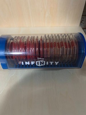Lot of 20 DISNEY INFINITY 2.0 Marvel Power Discs As Shown Plus Case
