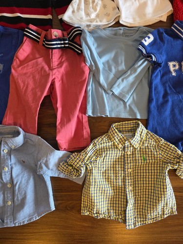 Polo Ralph Lauren Lot 16 - Size 3M-2T Boys Shorts Shirts Button Up Hats Jackets - Picture 5 of 20