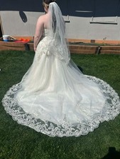 wedding dress, jewel by David's bridal, size 18w, in excellent condition