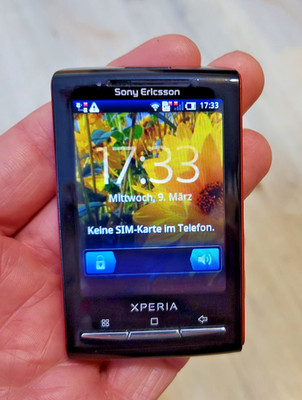 Sony Ericsson  Xperia X10 mini E10i rot in sehr gutem Zustand, kratzfrei