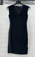 Polo Ralph Lauren Women's Black Sleeveless dress Leather Lace up Sides Size 2