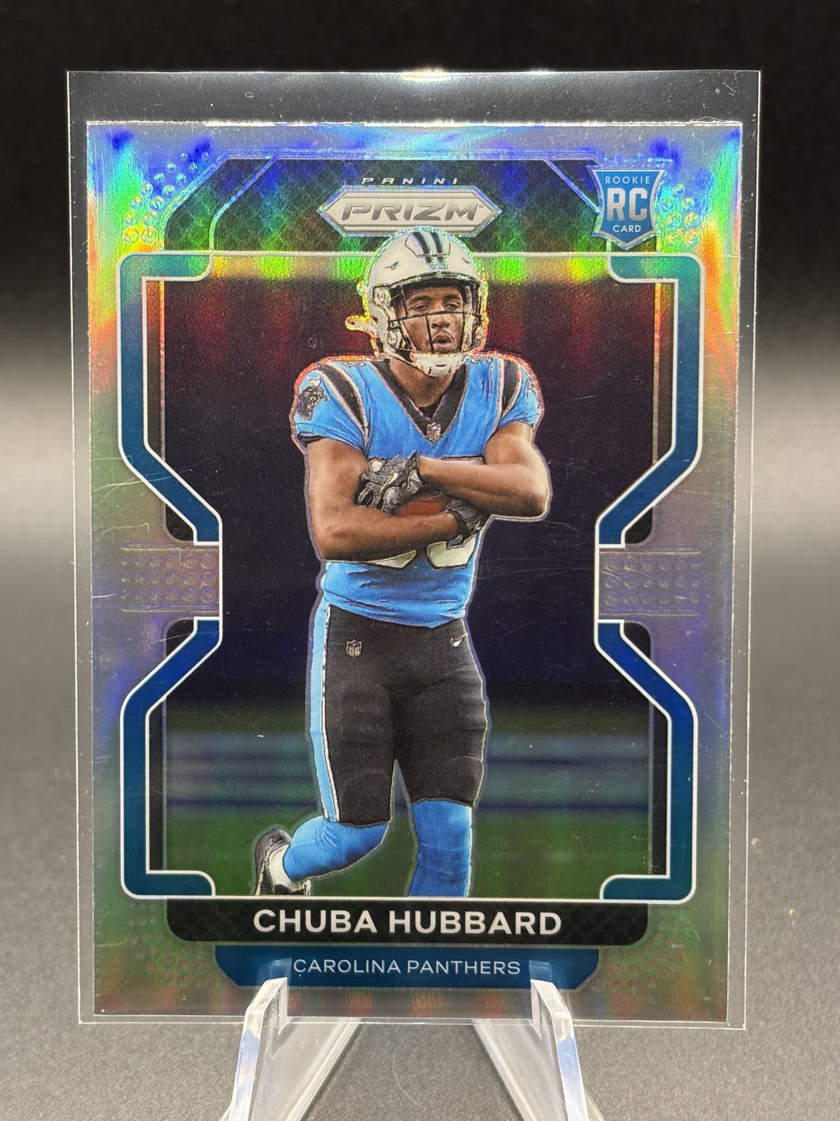 Chuba Hubbard Panini Prizm #355 Silver