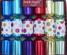 Robin Reed E5 Christmas New Year 6pc 8.5in Themed Party Crackers - Smarty 463