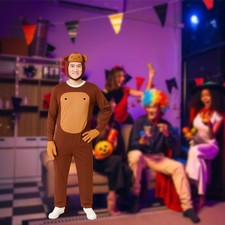 Monkey Cosplay Costume Comfortable Funny Animal Jumpsuit for Festival Masquerade