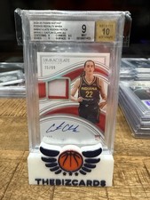 CAITLIN CLARK 2024-25 PANINI IMMACULATE RPA ROOKIE PATCH RC AUTO /99  BGS 9 10