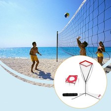 Volleyball Setter Training Net Adjustable Angle Height for Toss Spiking