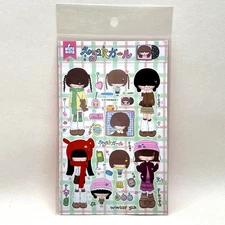 Waka Waka Y2K Winter Japan Girl Stickers Kawaii Junk Journal Collage Scrapbook