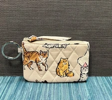 Vera Bradley Zip ID Case in Cotton - A Cat’s Life EXACT PATTERN