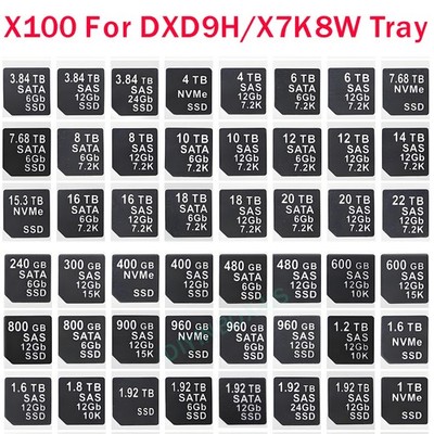 100-Pcs Capacity Sticker Labels For DELL G14 G15 DXD9H X7K8W  Hard Disk Tray HDD