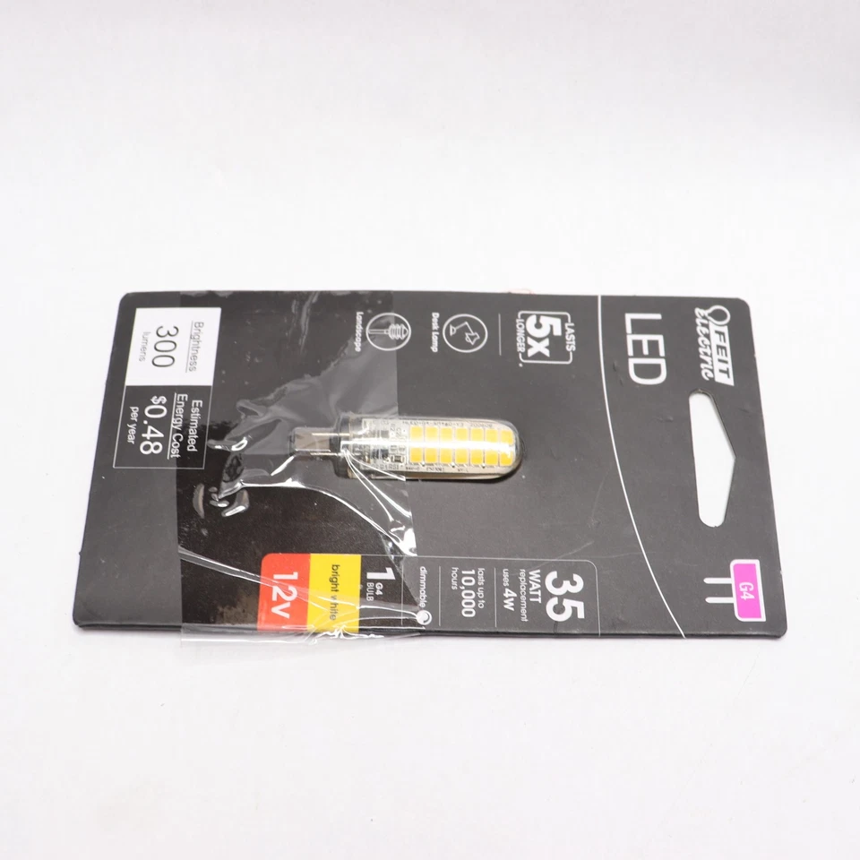 Feit Electric LED Light Bulb Bi-Pin Base Bright White BP35G4/830/LED/HDRP - Image 2 of 4