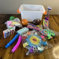 40 Piece Sensory Fidget Toy Lot with Bucket Stress Relief NWT