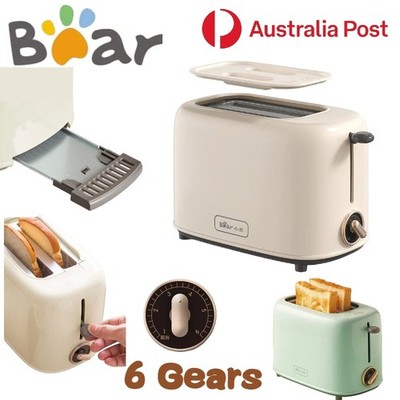 Bear Electric Toaster Double Slot Bread Maker Home Kitchen Breakfast Machine AU