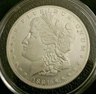 1881-CC Morgan Silver Dollar Great Condition Rare One! Very Clean And Mint Shape