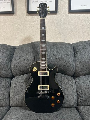 Very Rare 1998 Epiphone Les Paul Deluxe MIK w/ Gibson neck pick up! Black Ebony!