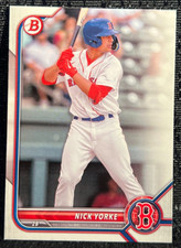 5 CARD LOT 2022 Bowman NICK YORKE Red Sox Pirates Prospect RC #BD-94