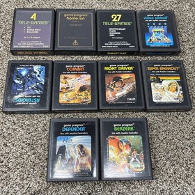 Atari 2600 System Bundle with Console, 30 Games, Joystick, Paddles, and More LOT